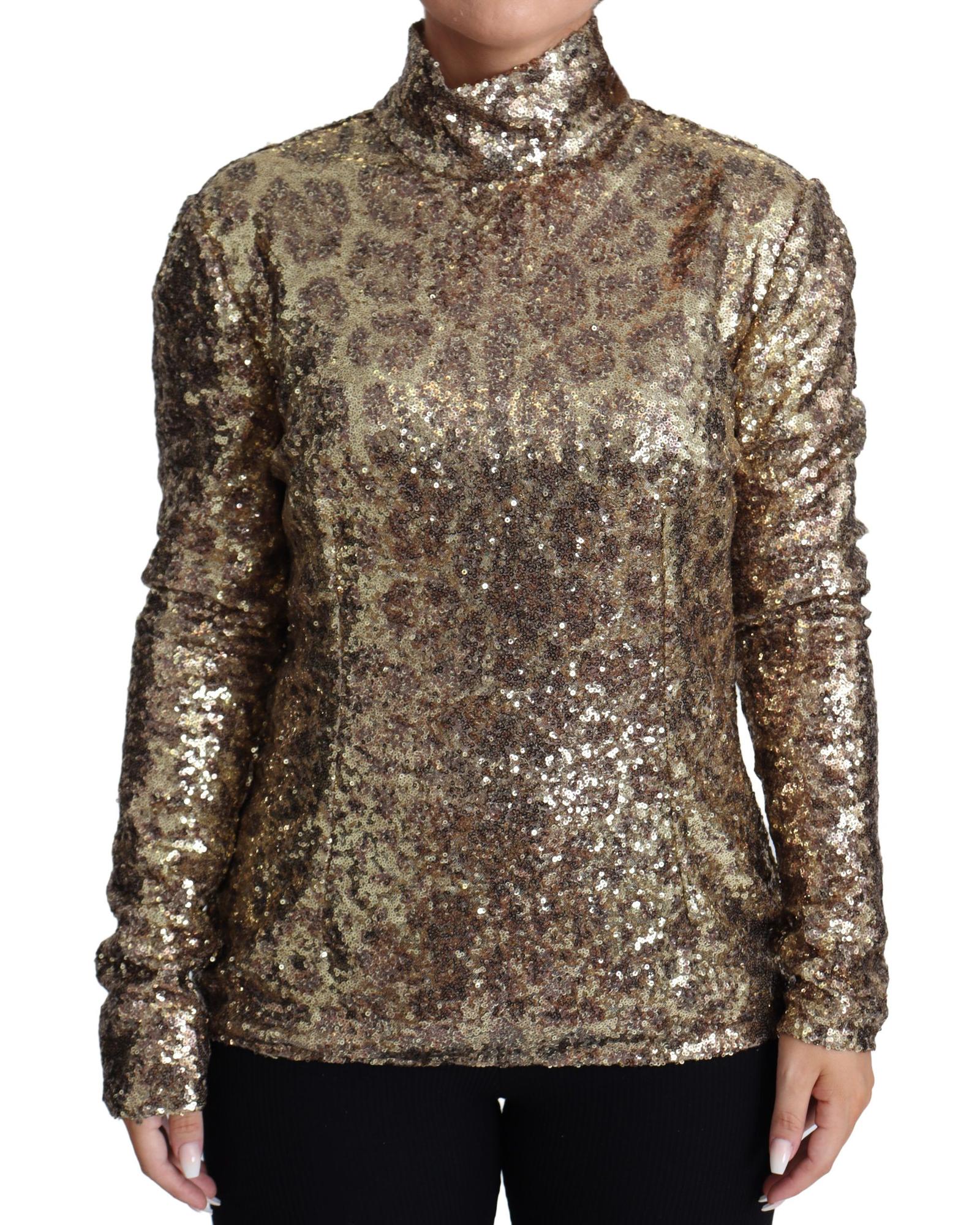 Dolce & Gabbana Gorgeous  Sequin Turtleneck Sweater