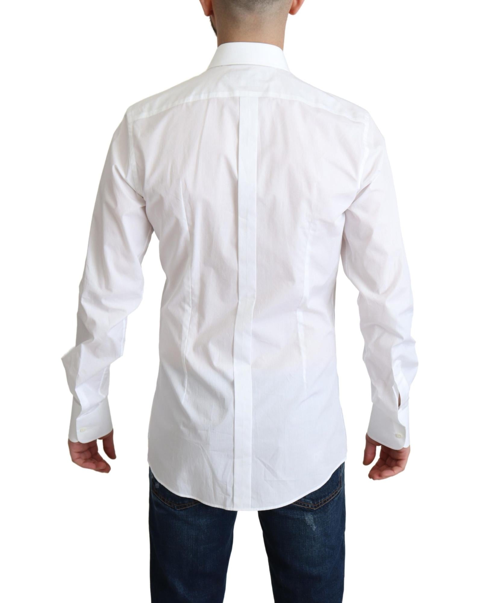 Dolce & Gabbana  Men's White Tuxedo Shirt