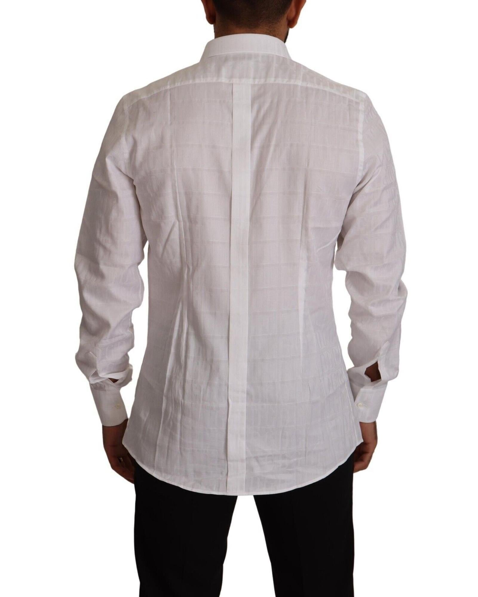 Dolce & Gabbana  Classic Fit Cotton Shirt - White5