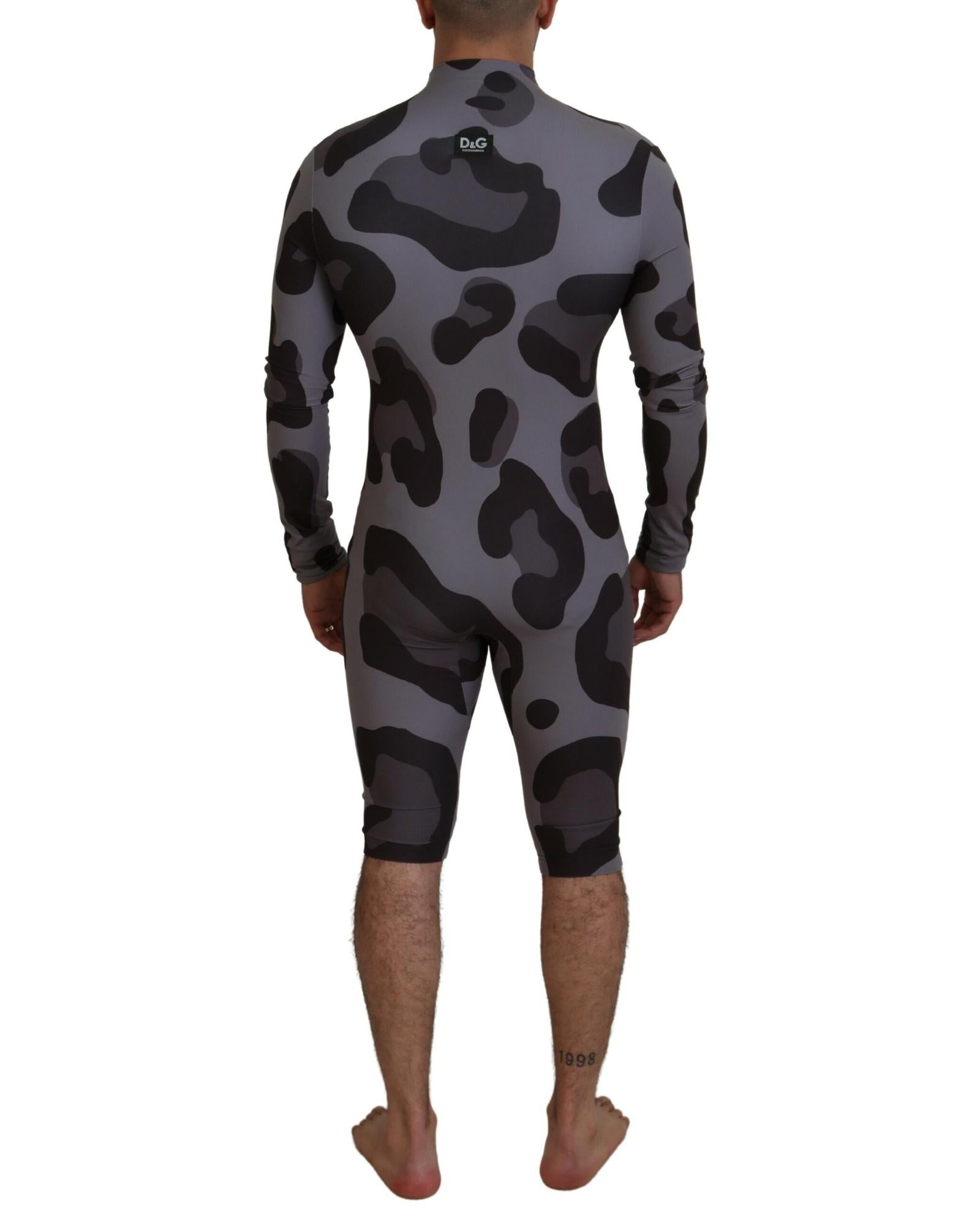 Dolce & Gabbana  Leopard Print Swimsuit for Men