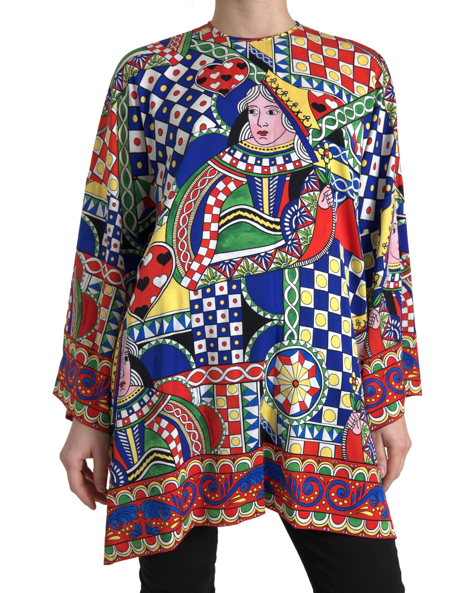 Dolce & Gabbana Printed Long Sleeves Blouse Top2