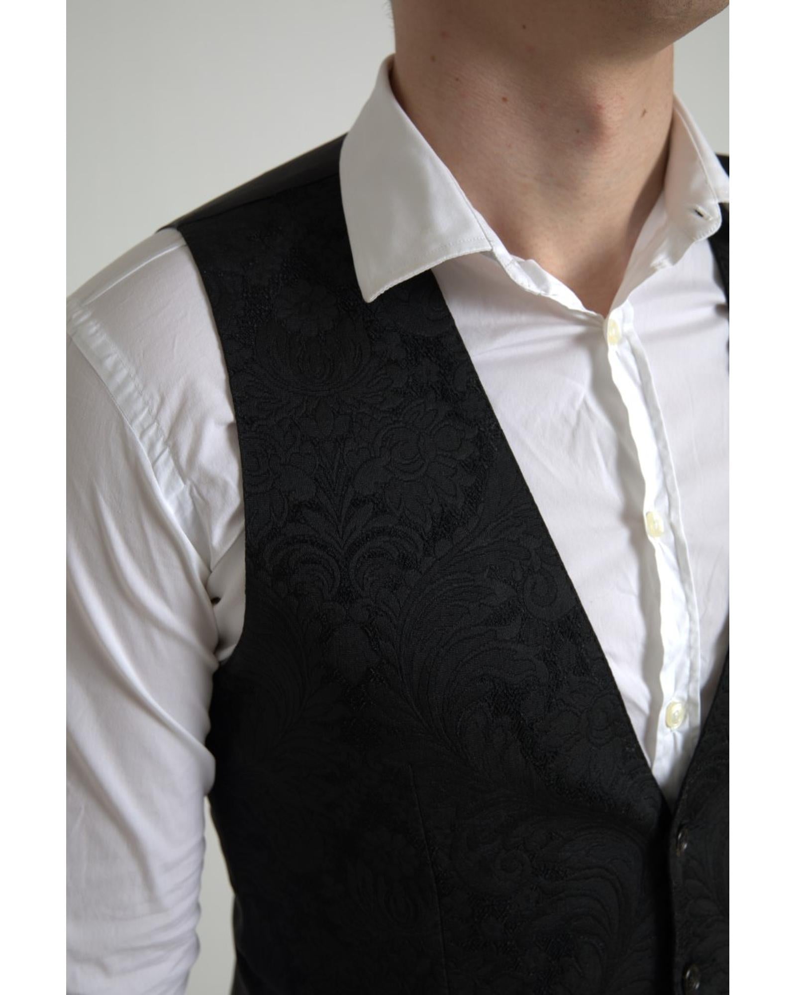 Dolce & Gabbana  Men's Floral Brocade Waistcoat