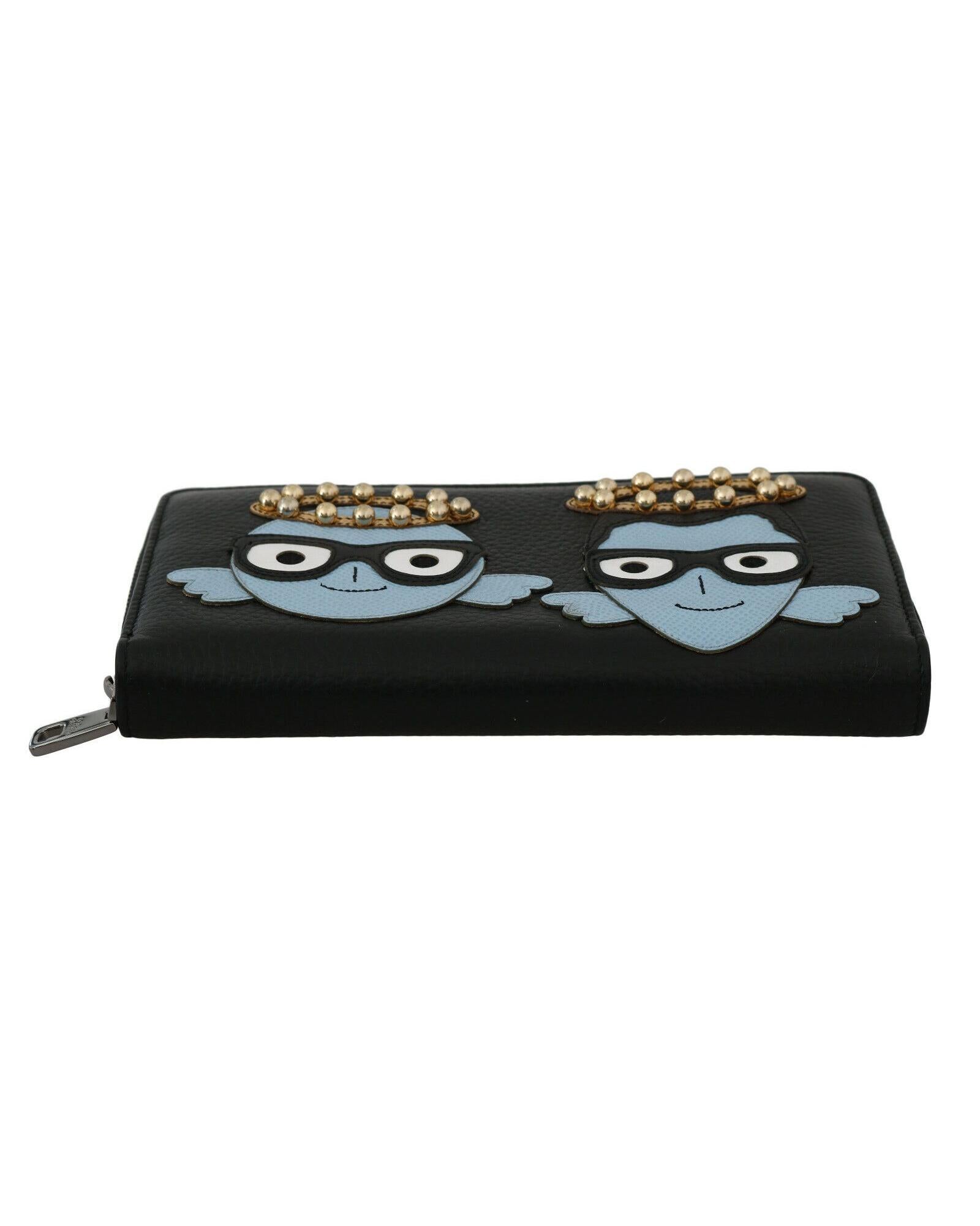 Dolce & Gabbana  Angel Zip Around Wallet Black