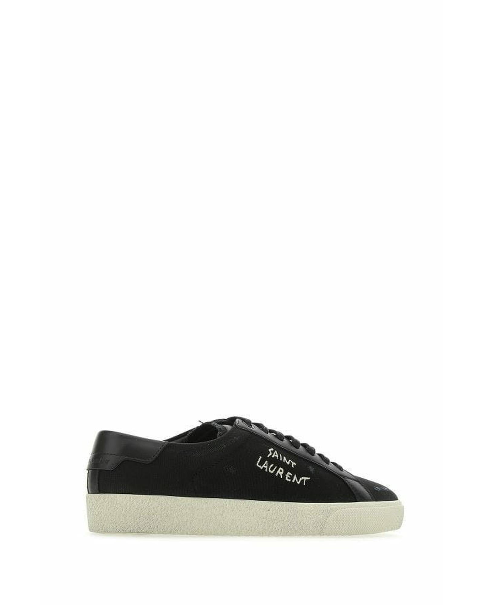 Saint Laurent  Court Classic Low Top Sneakers  Black