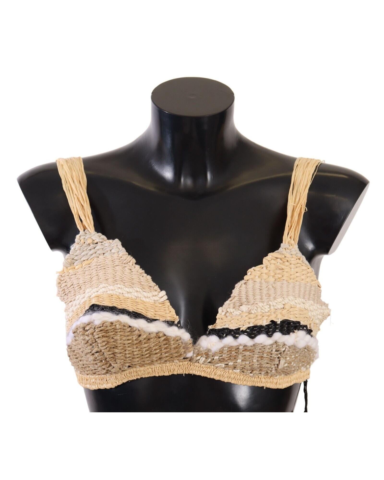 Dolce & Gabbana  Women's Woven Straw Bra