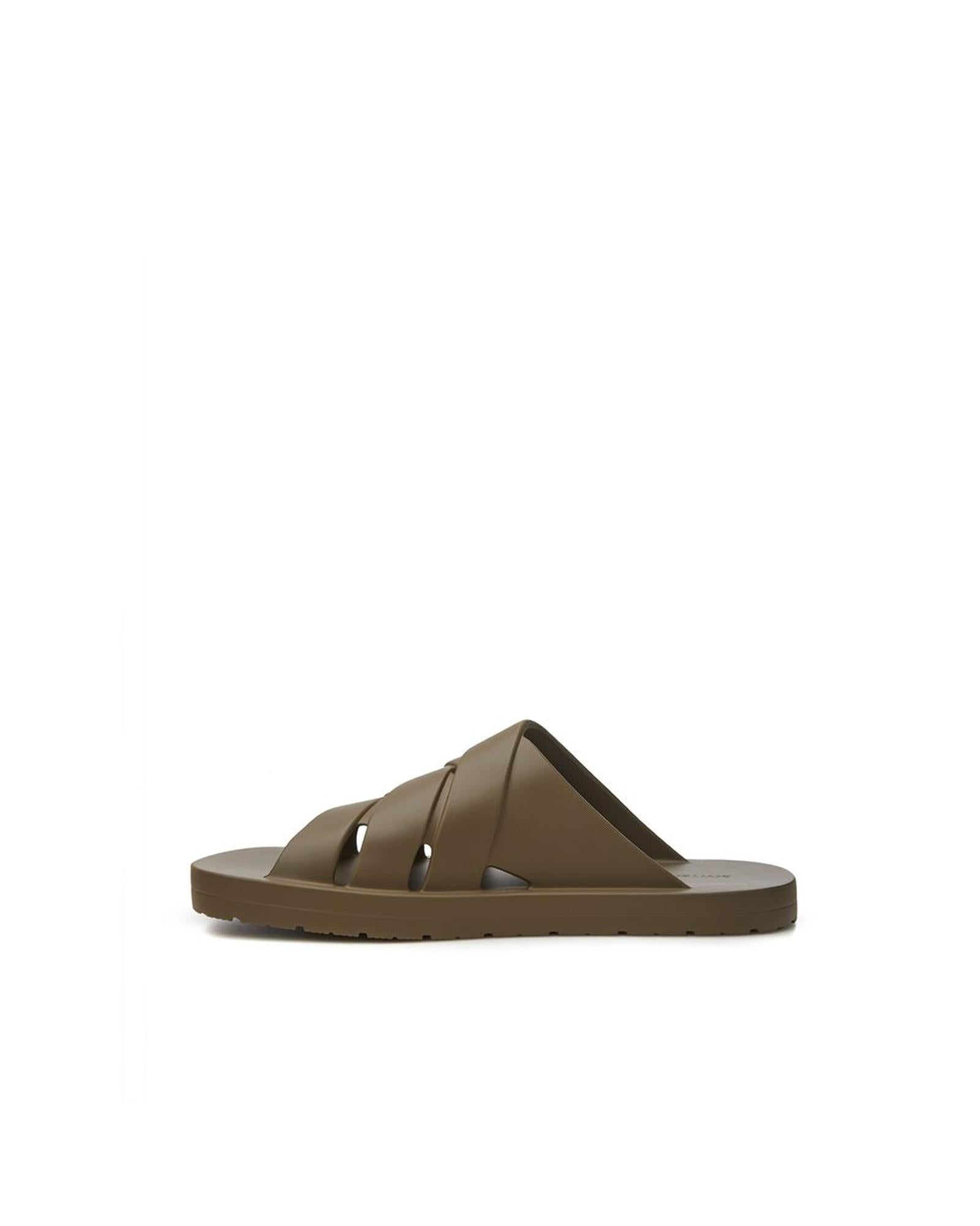 Bottega Veneta  Intrecciato Rubber Slide Sandals for Men