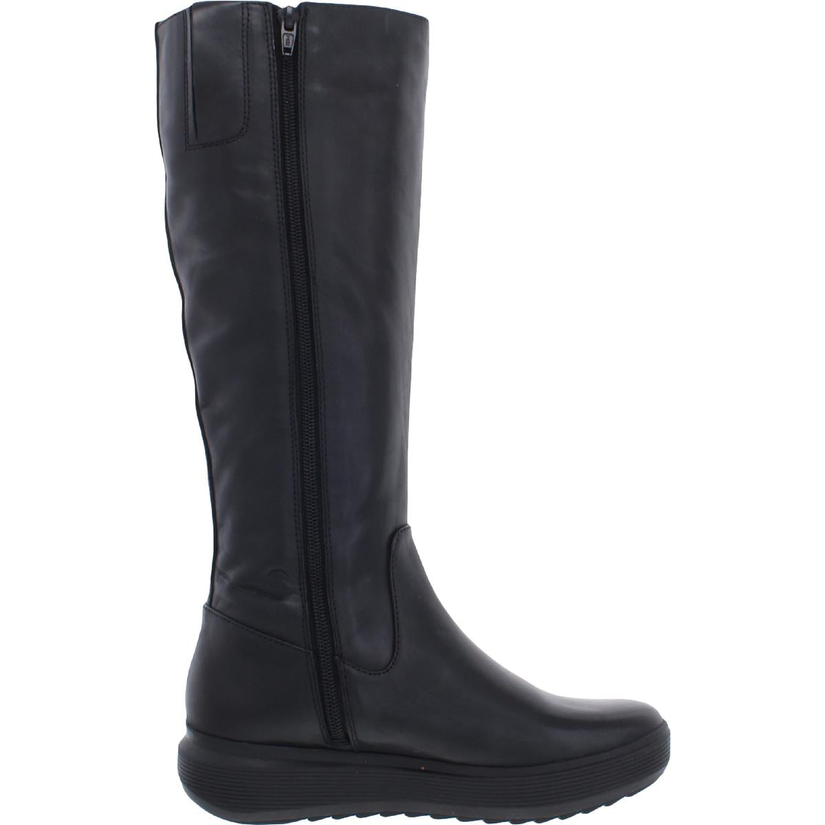 Torence Womens Zipper Wedge Knee-High Boots