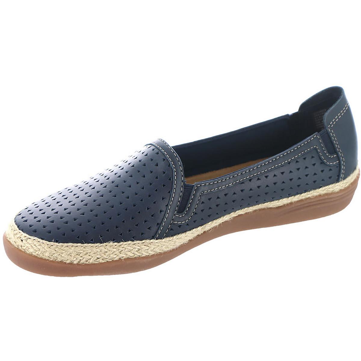 Elaina Ruby Womens Perforated Loafers