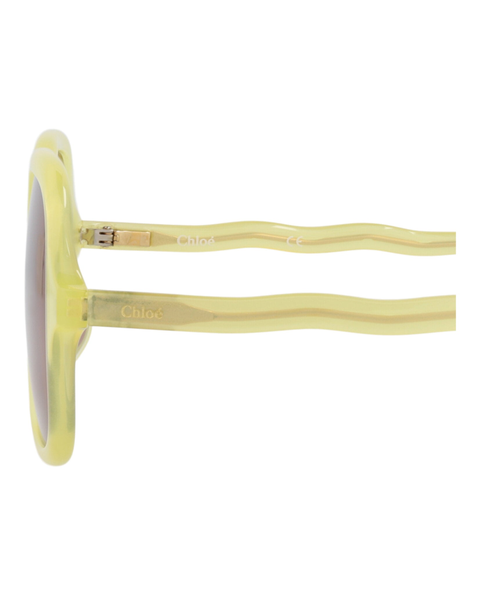 Chloé Kids Unisex Square/Rectangle Yellow Yellow Brown Fashion Designer Eyewear