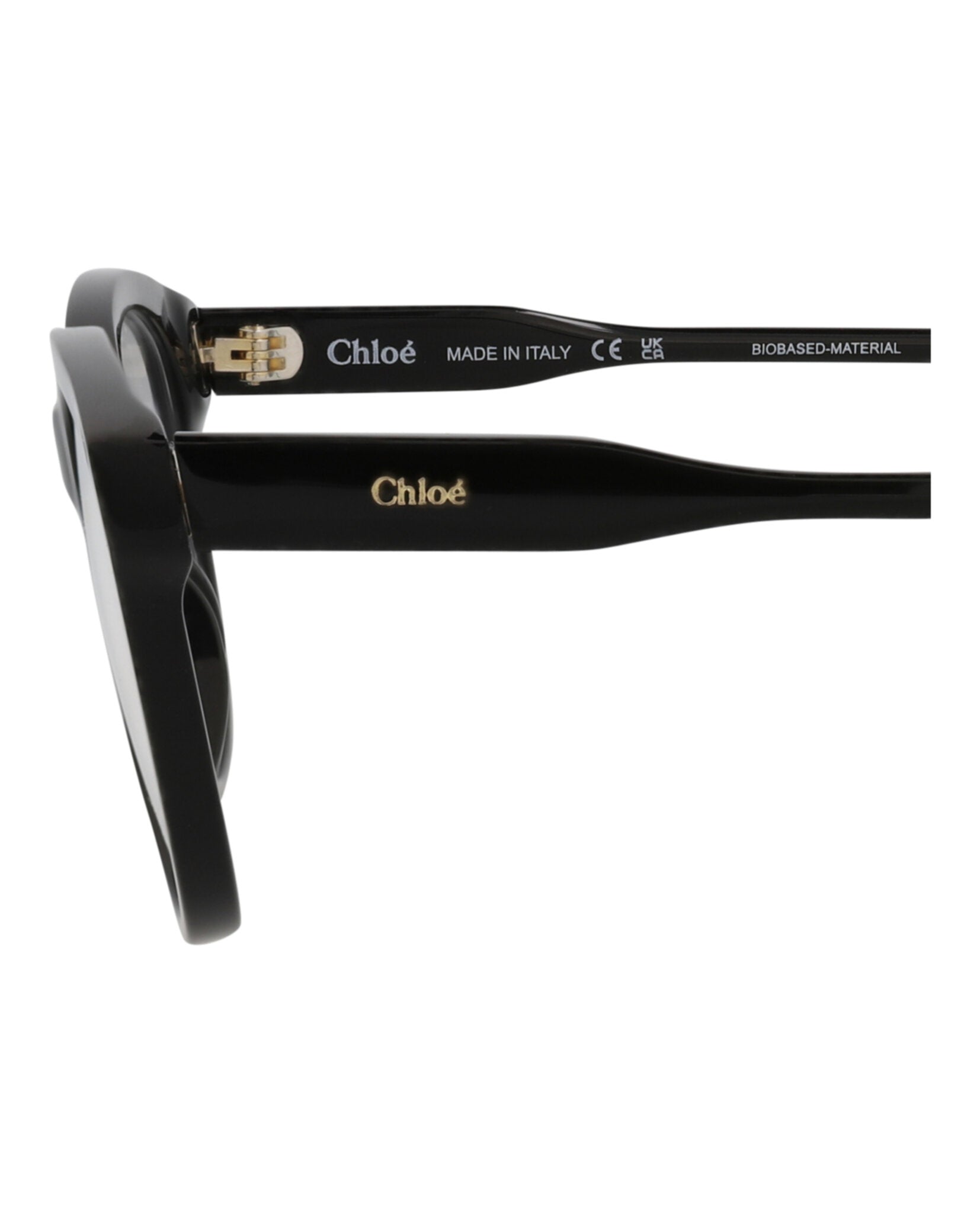 Chloé Womens Cat Eye Black Black Transparent Fashion Designer Eyewear