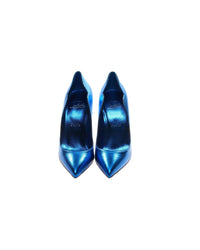 Christian Louboutin  Pigalle Follies Blue Patent Leather Pumps1