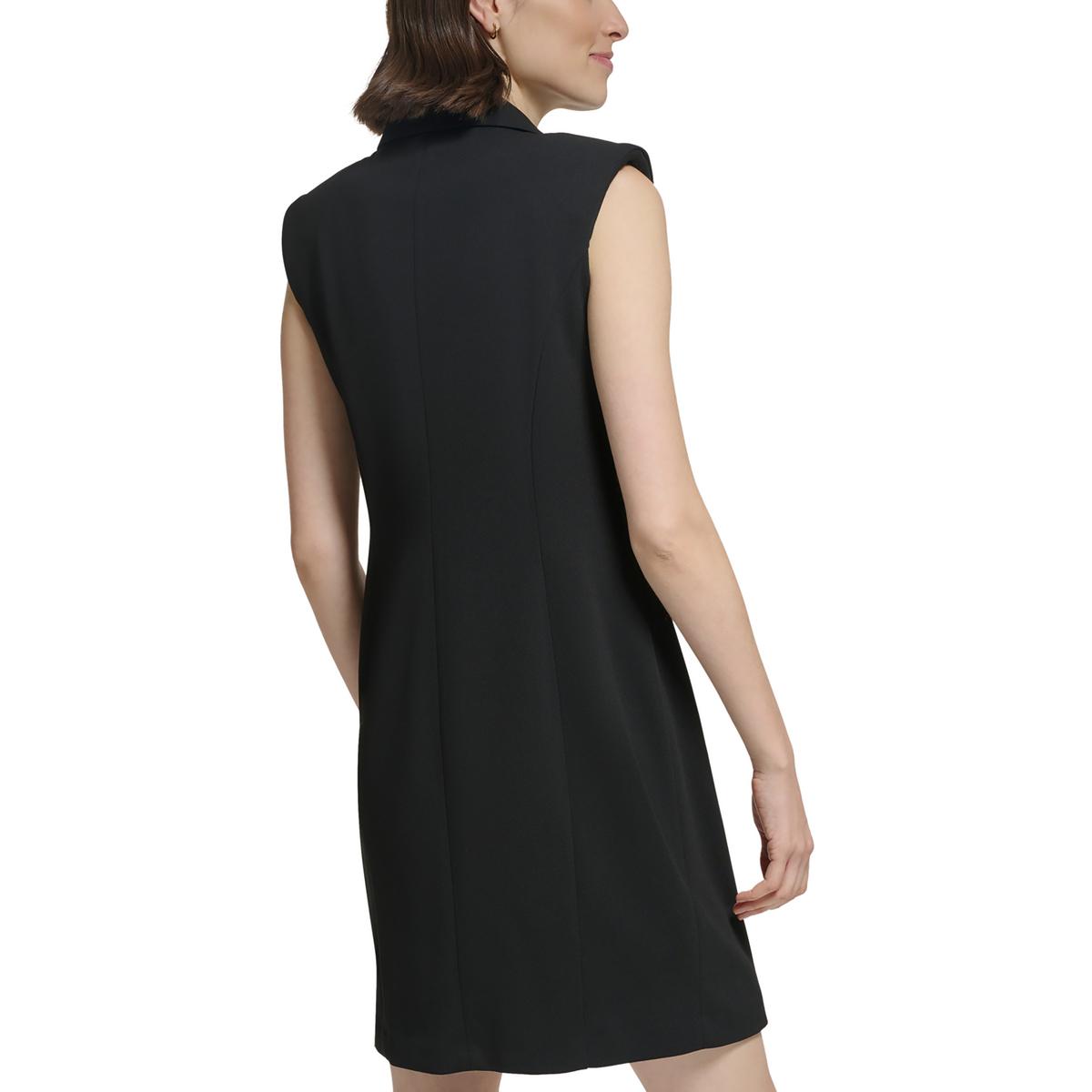 Womens Collar Polyester Sheath Dress