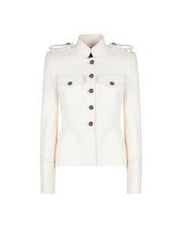 Dolce & Gabbana Single-Breasted Wool Jacket with Buttoned Cuffs and Shoulder Tabs1