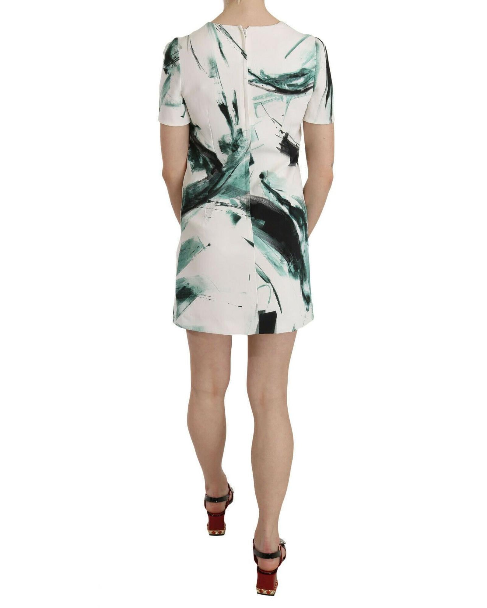 Dolce & Gabbana  Abstract Print Mini Dress - White