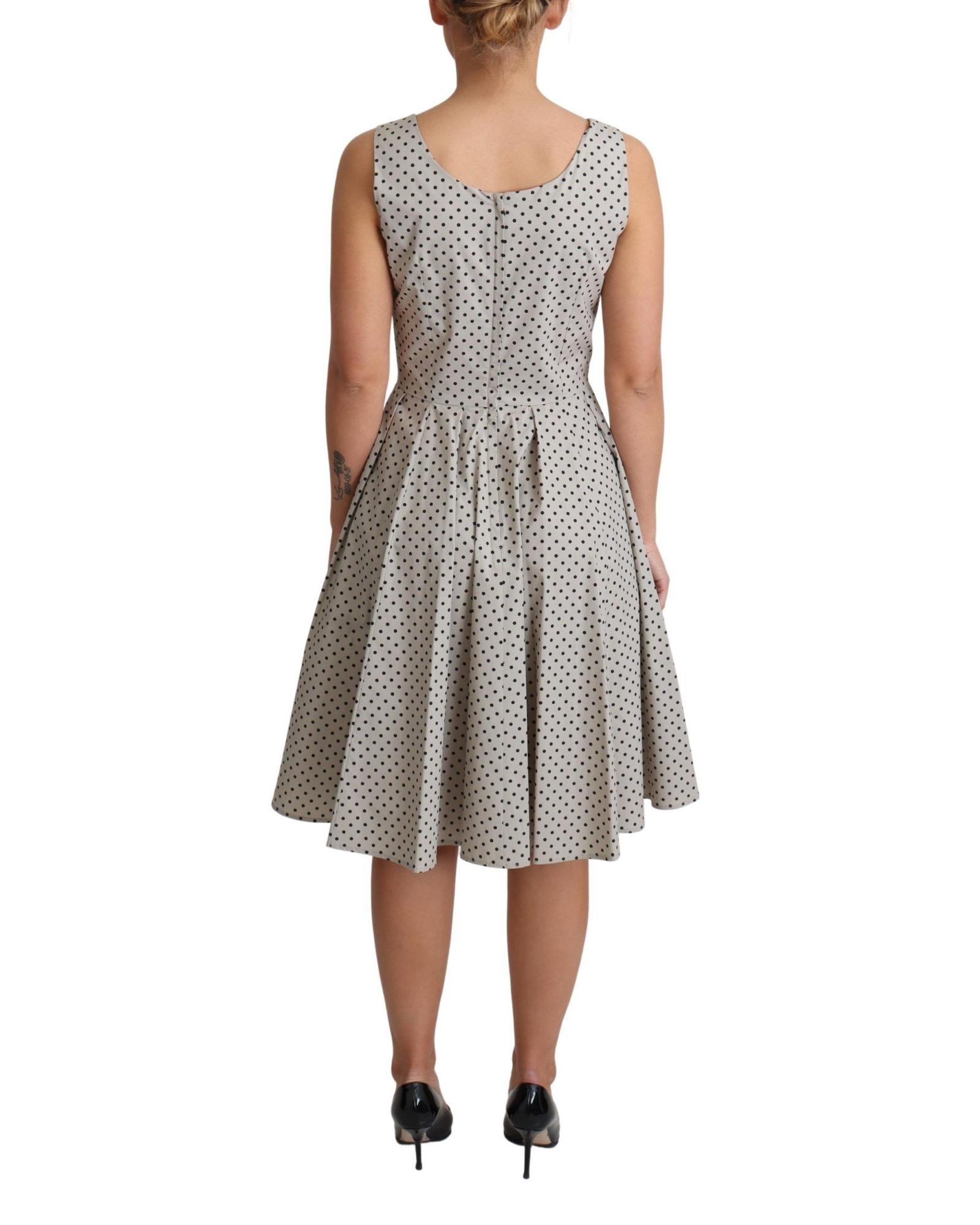 Dolce & Gabbana Polka Dotted Cotton A-Line Dress30