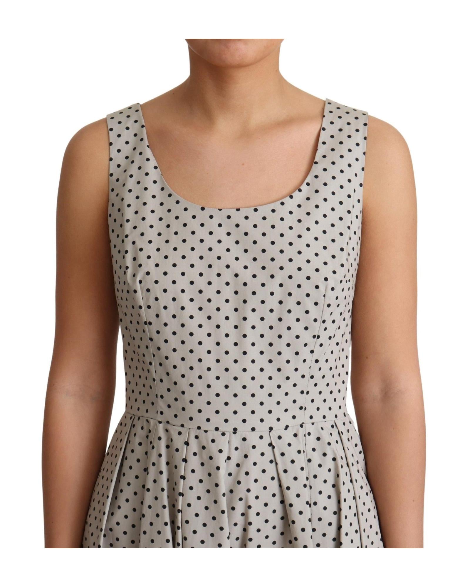 Dolce & Gabbana Polka Dotted Cotton A-Line Dress47