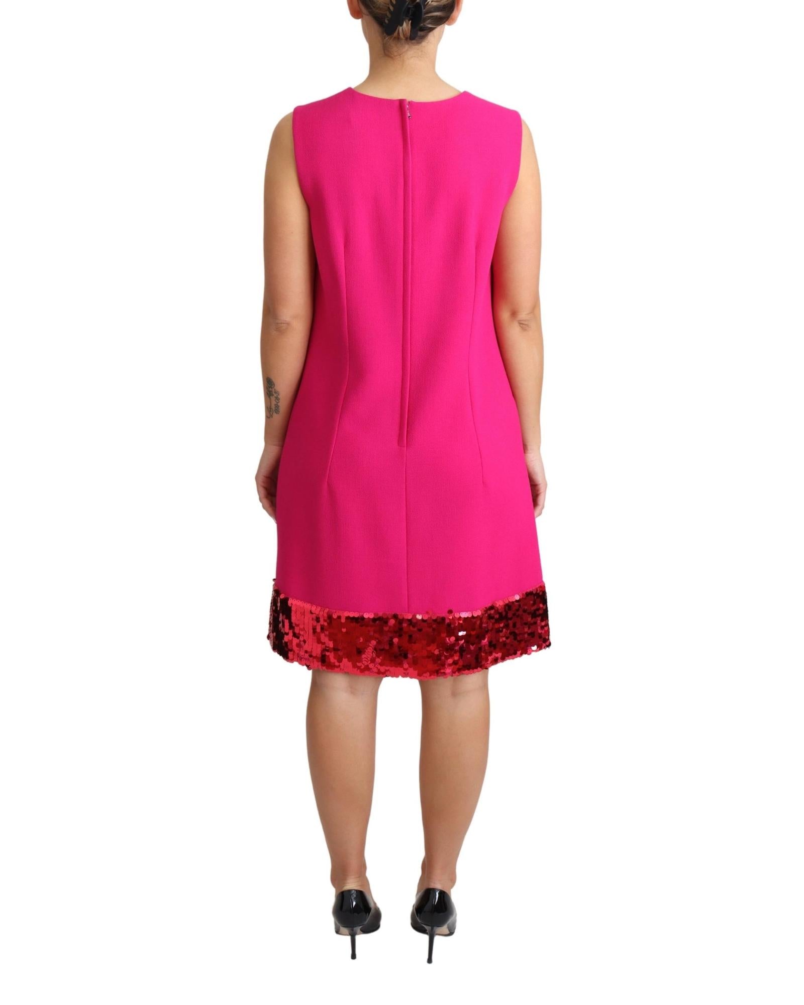 Dolce & Gabbana Fuchsia Sequin Sleeveless Dress26