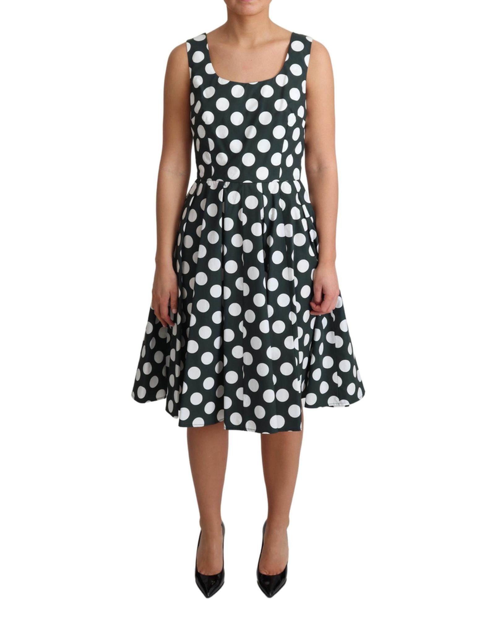 Dolce & Gabbana  Women's Green Polka Dot Dress