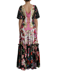 Dolce & Gabbana Floral Print Silk Twill Maxi Dress3