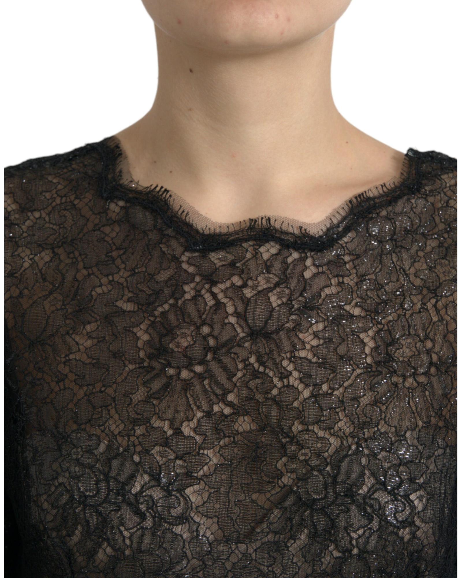 Dolce & Gabbana  Black Lace Dress