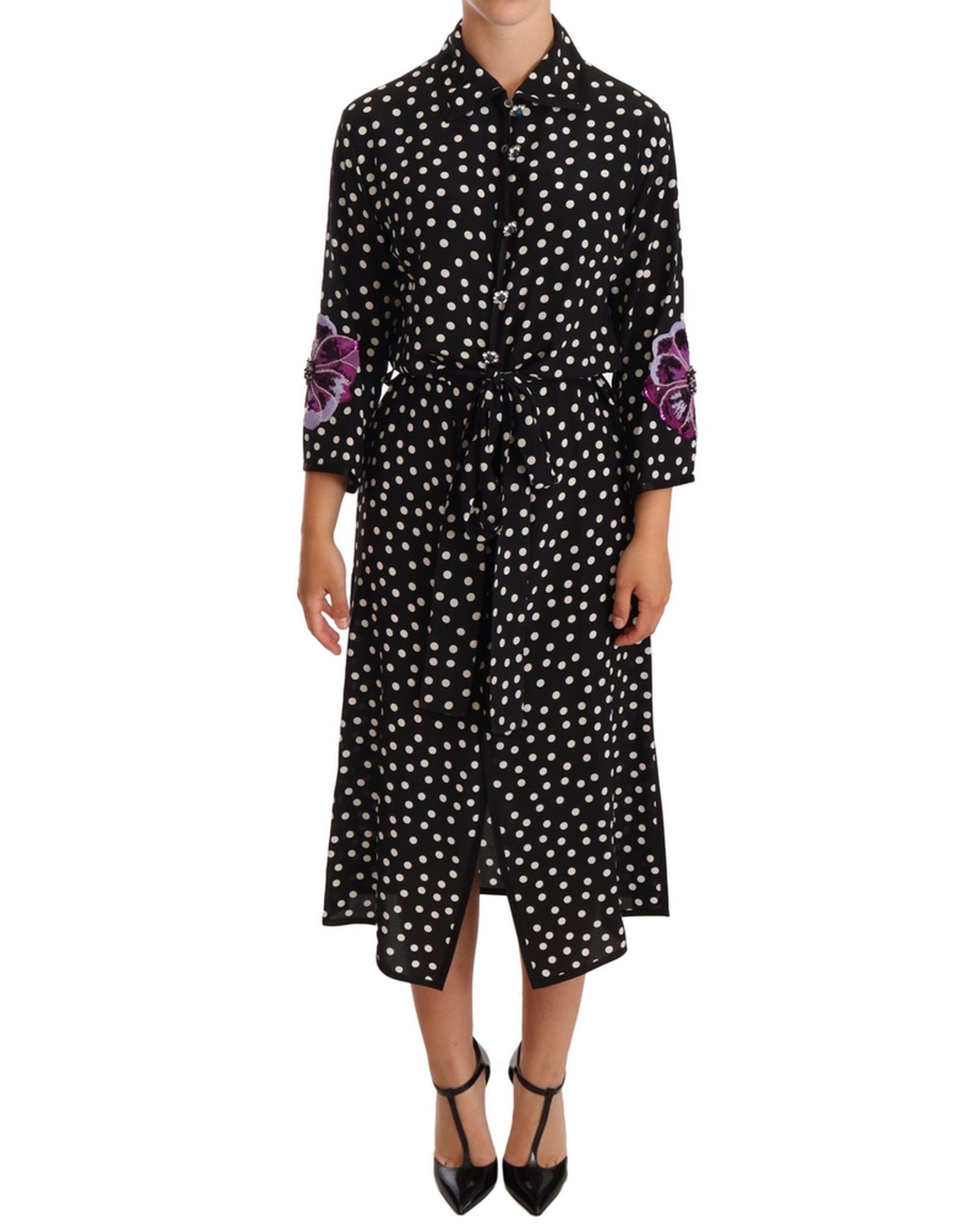 Dolce & Gabbana  Polka Dot Silk Dress