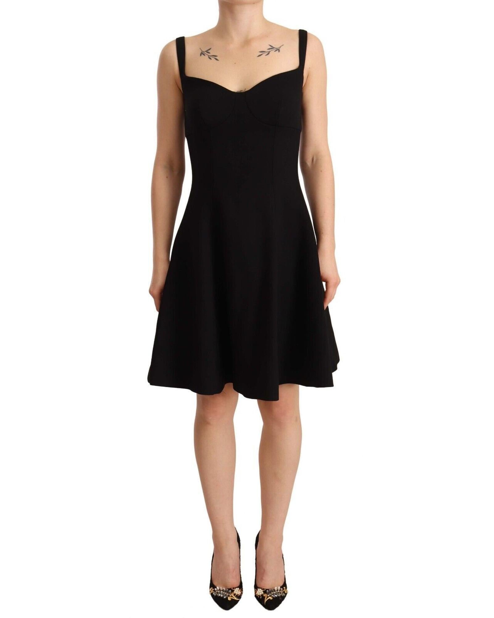 Dolce & Gabbana  Women's Black Fit and Flare Dress