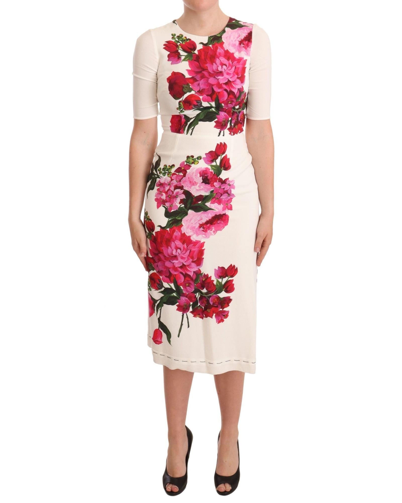 Dolce & Gabbana  Women's Floral Print Silk Dress