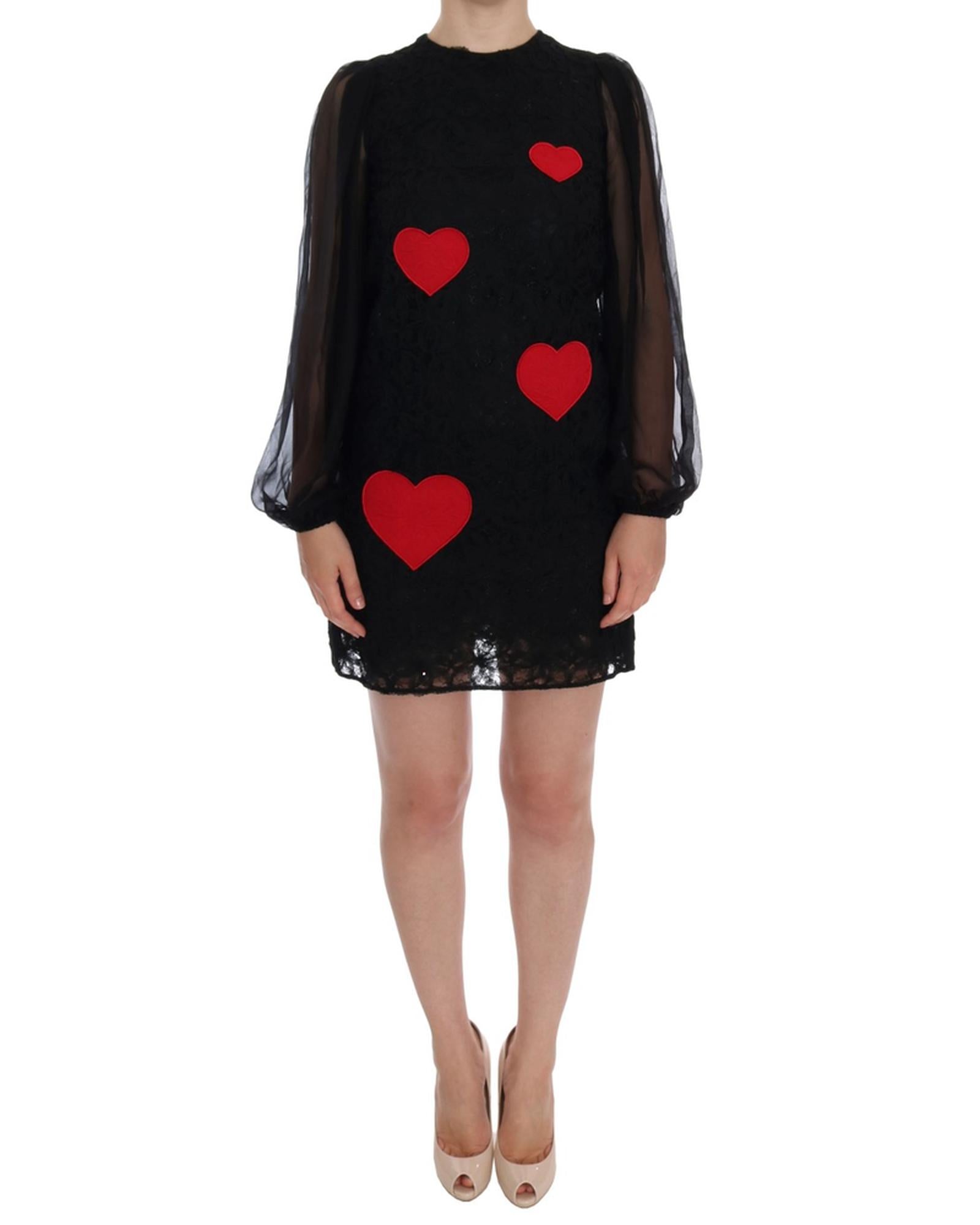 Dolce & Gabbana  Heart Applique Lace Dress