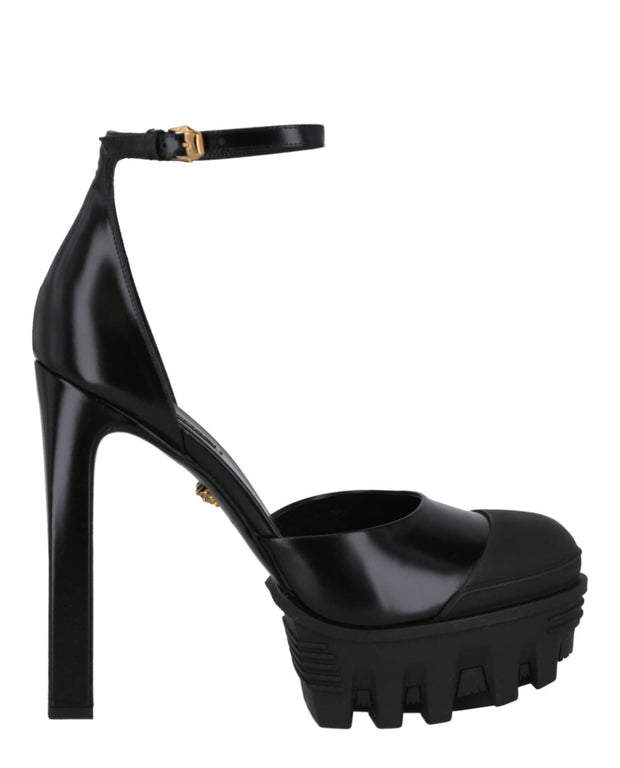 Versace Womens Leather Closed Toe Pumps
