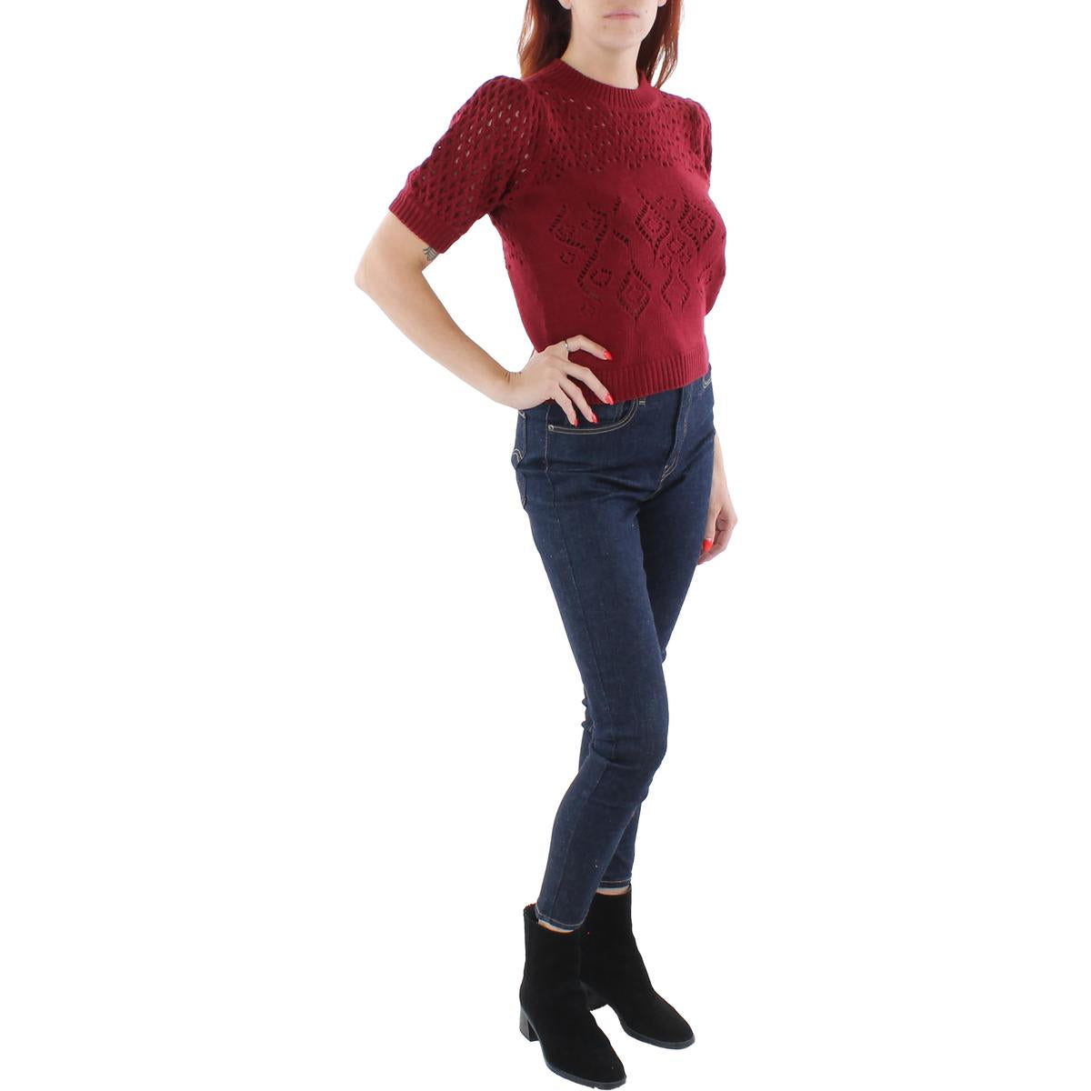 Womens Knit Dressy Pullover Top