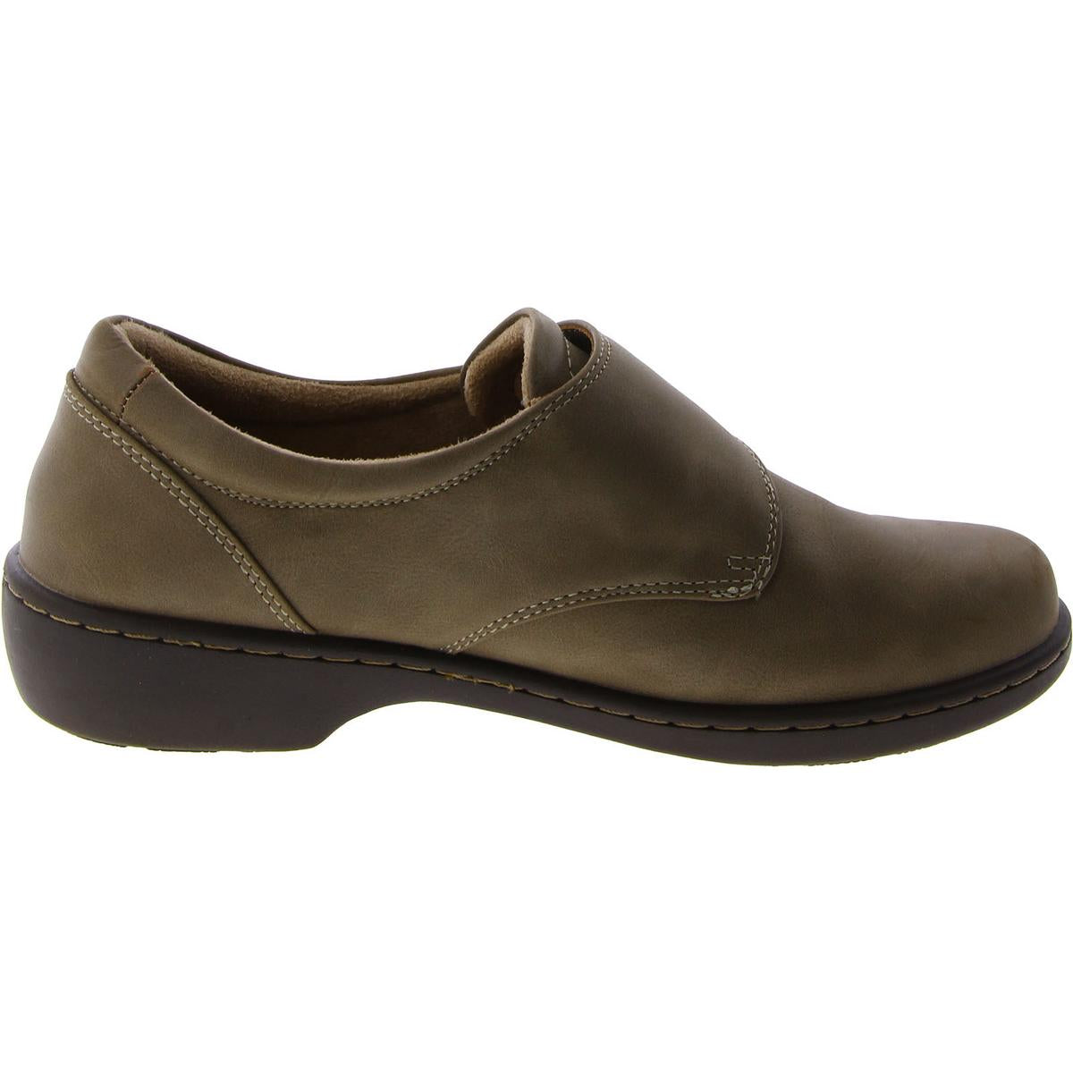 Sherri Womens Faux-Leather Slip-On Clogs Shoes