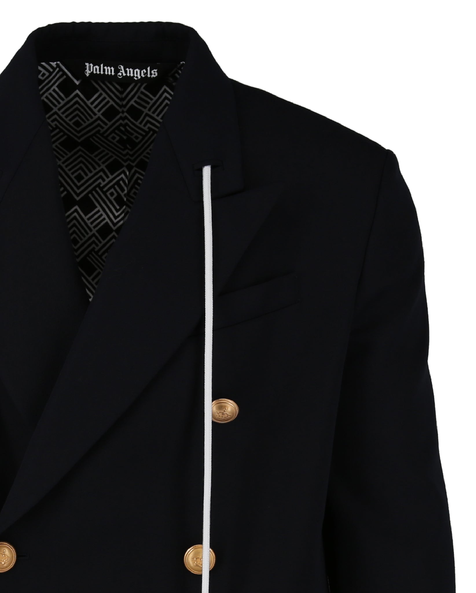 Palm Angels Mens Cords Double-breasted Blazer