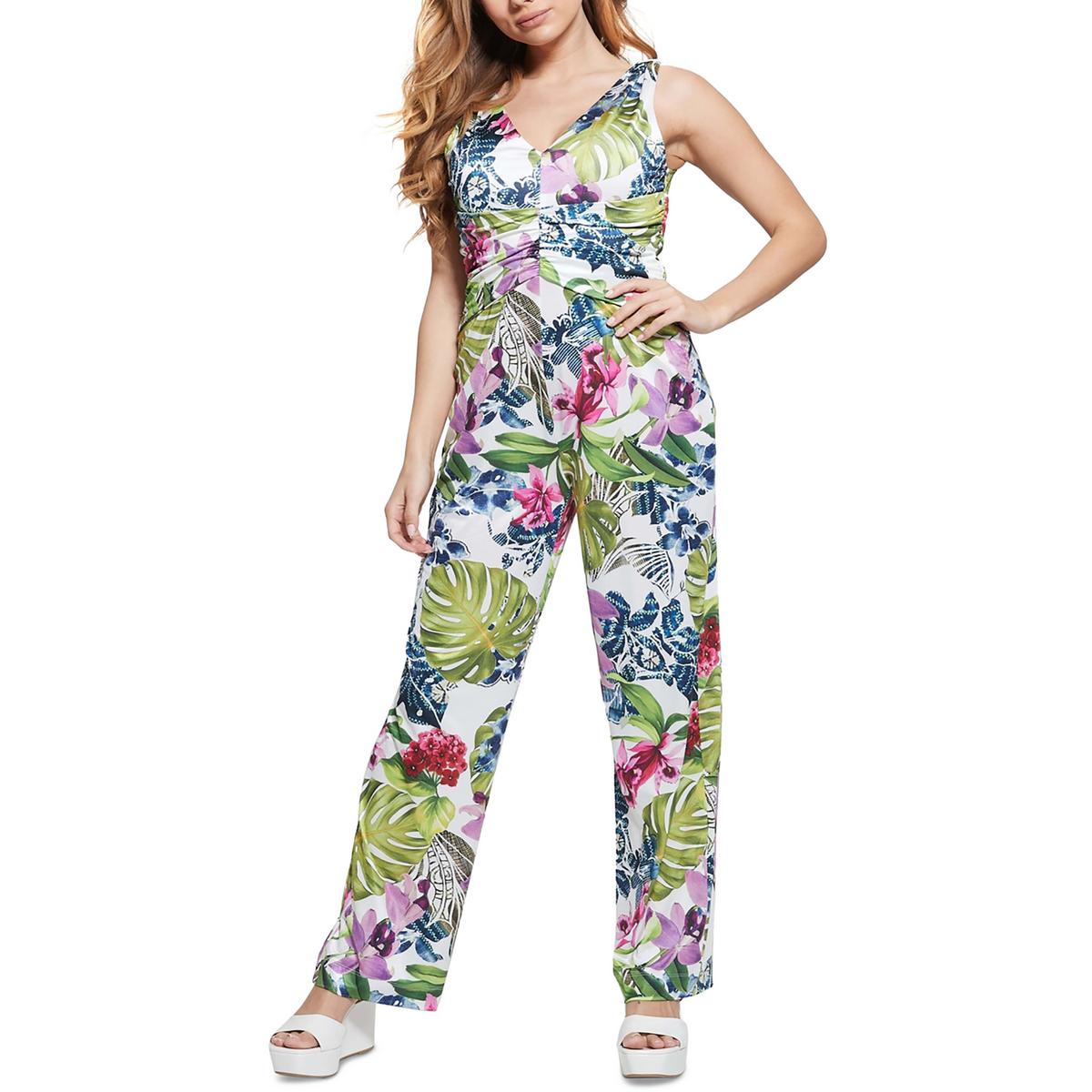 Womens Printed Polyester Jumpsuit