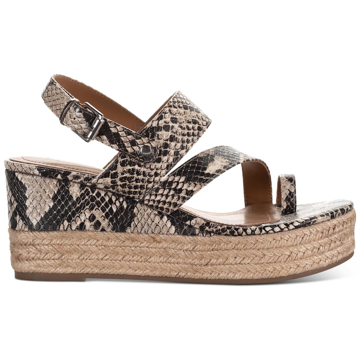 Bettyy Womens Toe Loop Espadrille Wedge Sandals