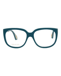 Gucci Womens Square/Rectangle Blue Blue Transparent Fashion Designer Eyewear1