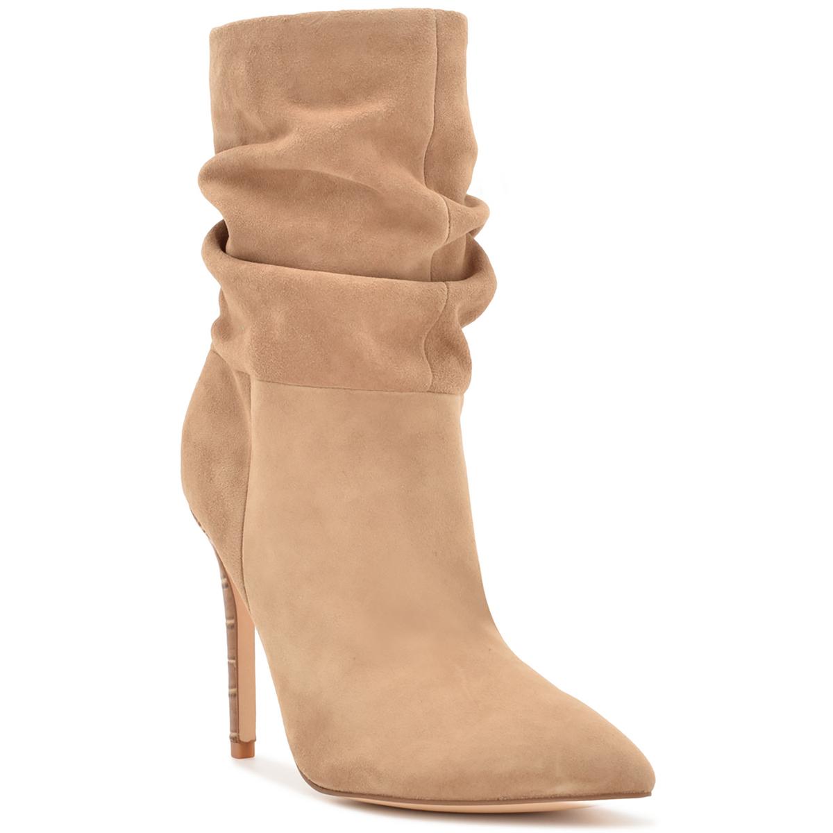 JENN Womens Pointed Toe Mid-Calf Boots