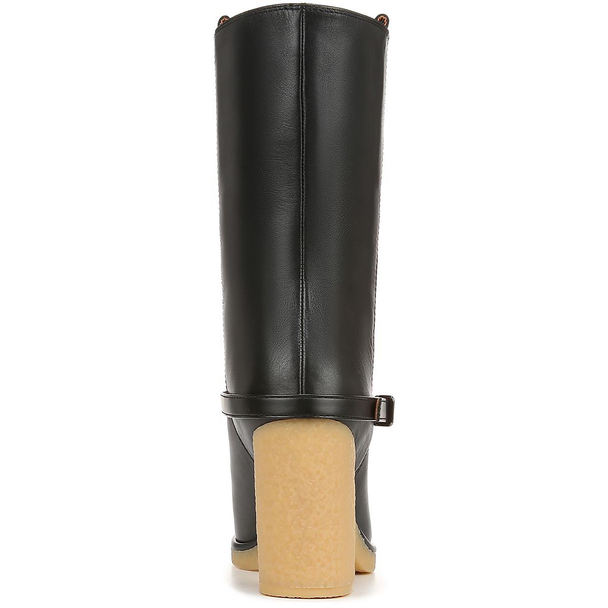 Paxton Womens Embellished Almond Toe Mid-Calf Boots