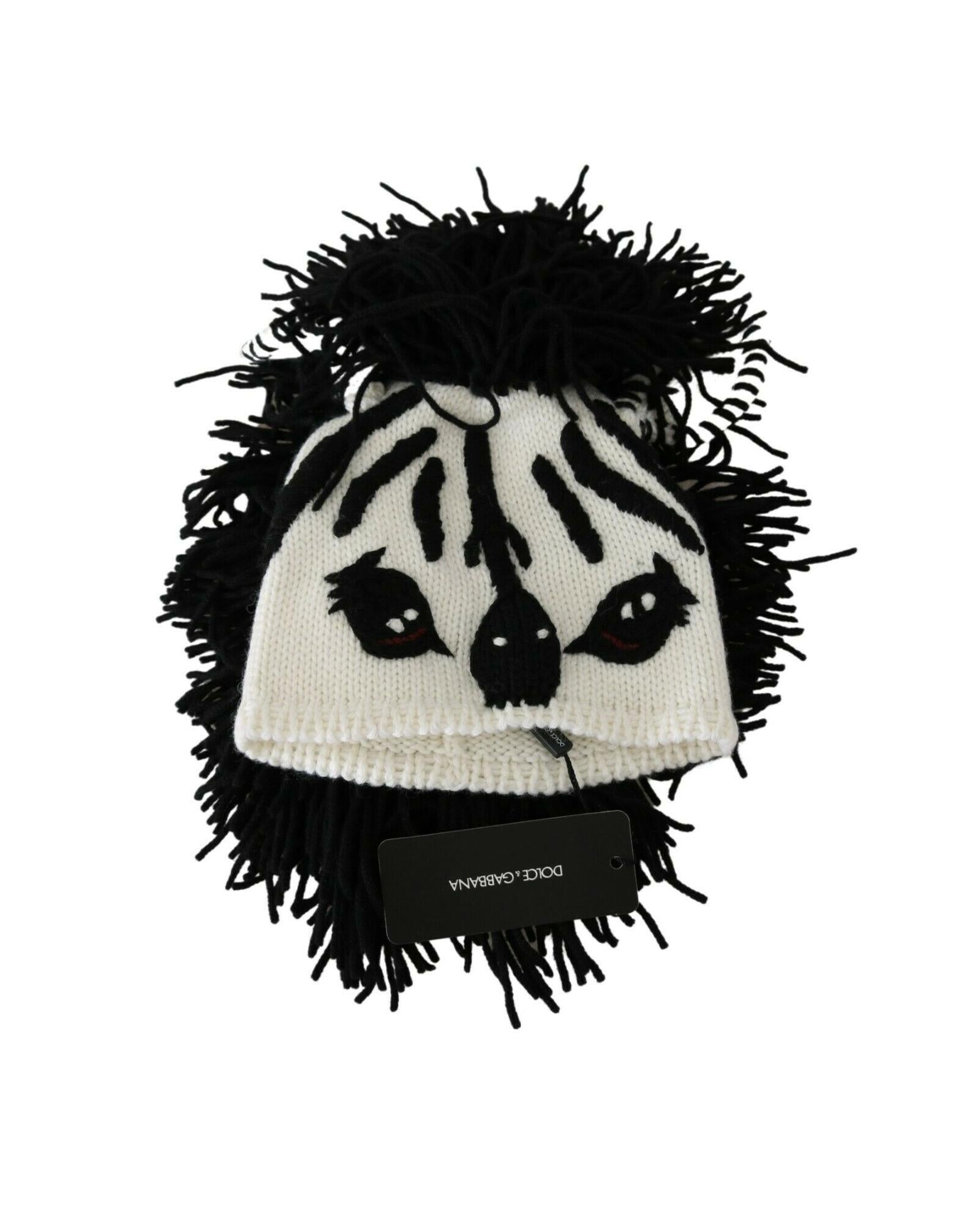 Dolce & Gabbana  Zebra Knit Hat