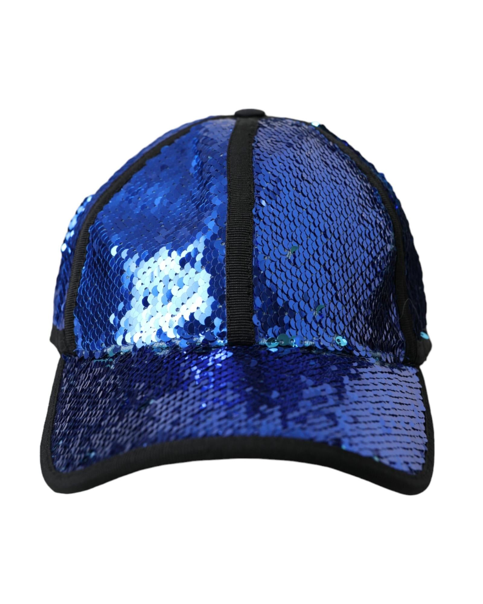 Dolce & Gabbana  Sequined Baseball Cap - Blue