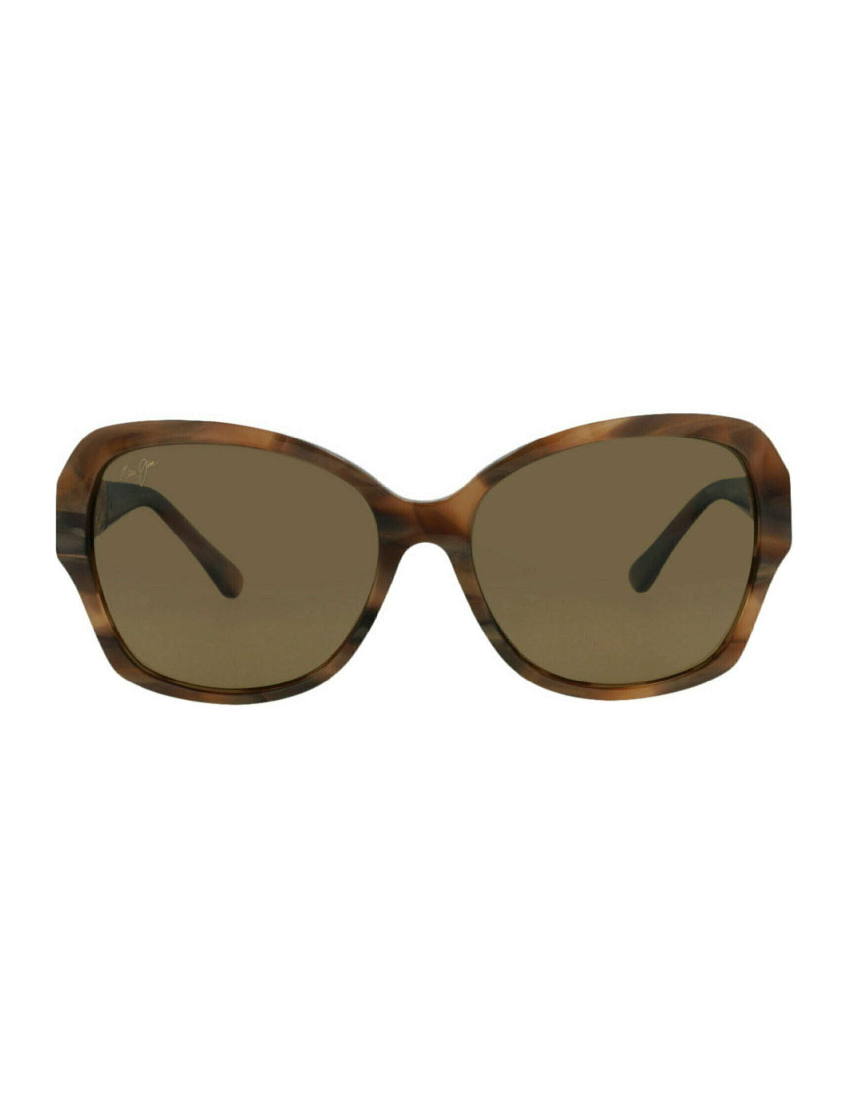 Maui Jim Womens Round/Oval Brown Brown Bronze Fashion Designer Eyewear