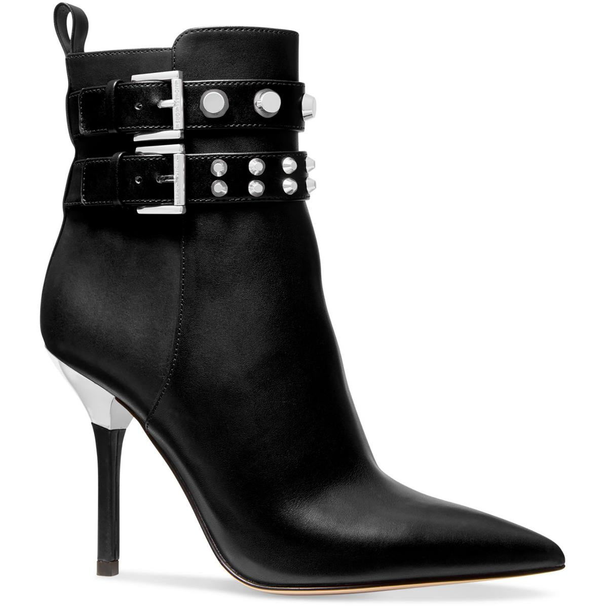 Amal Ankle Bootie Womens Leather Pointed Toe Ankle Boots