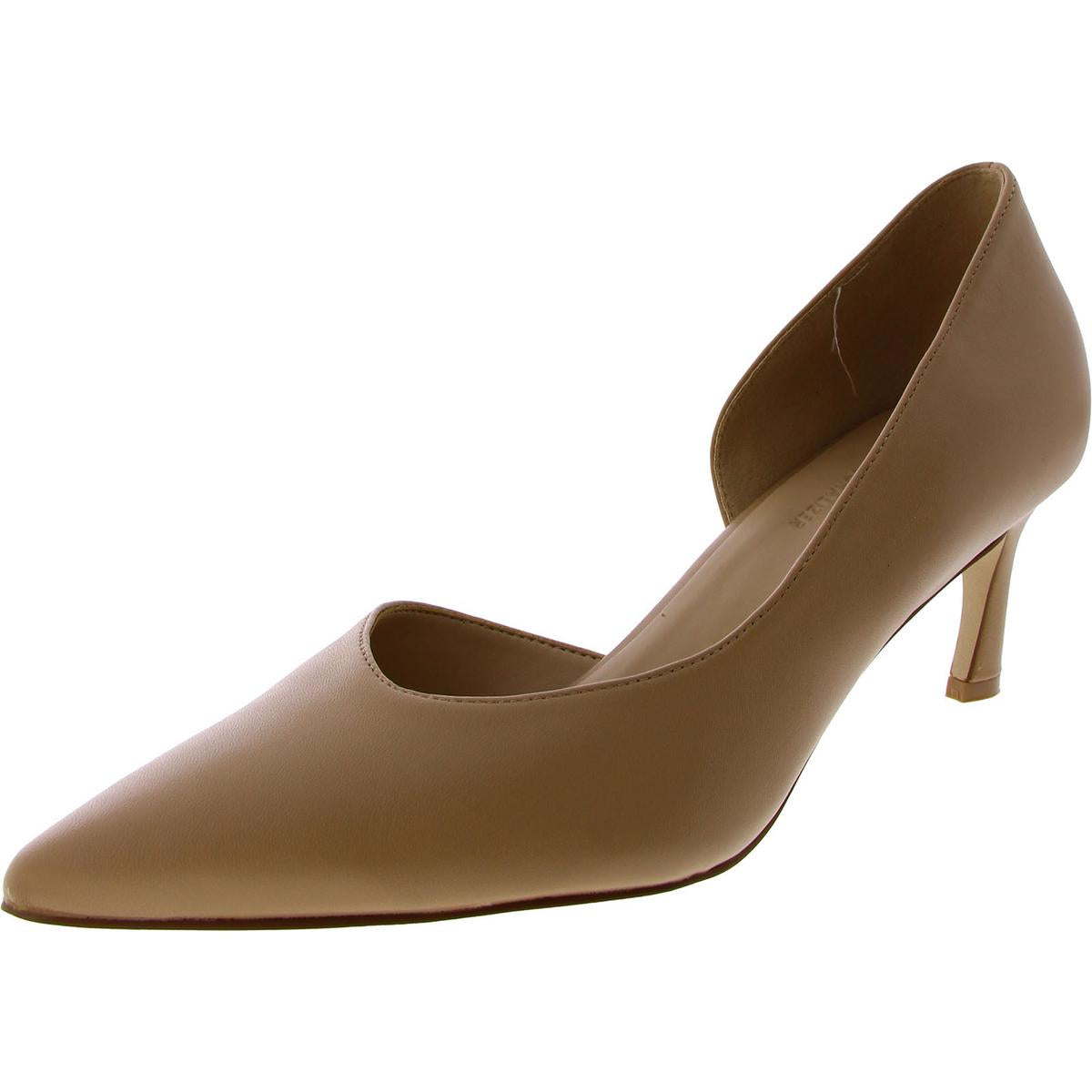 Faith Womens Leather Pumps D'Orsay Heels