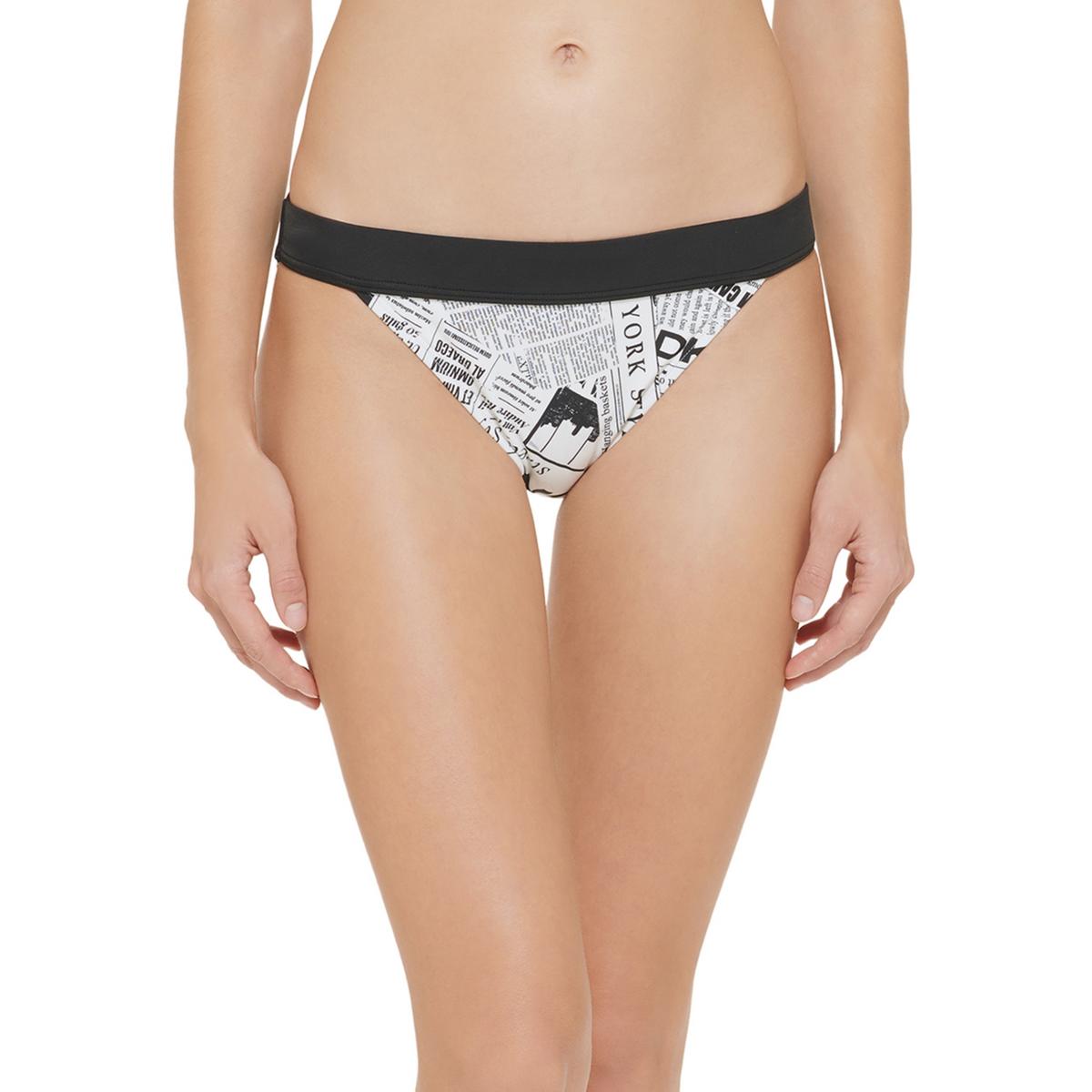 Womens Printed Low-Rise Swim Bottom Separates