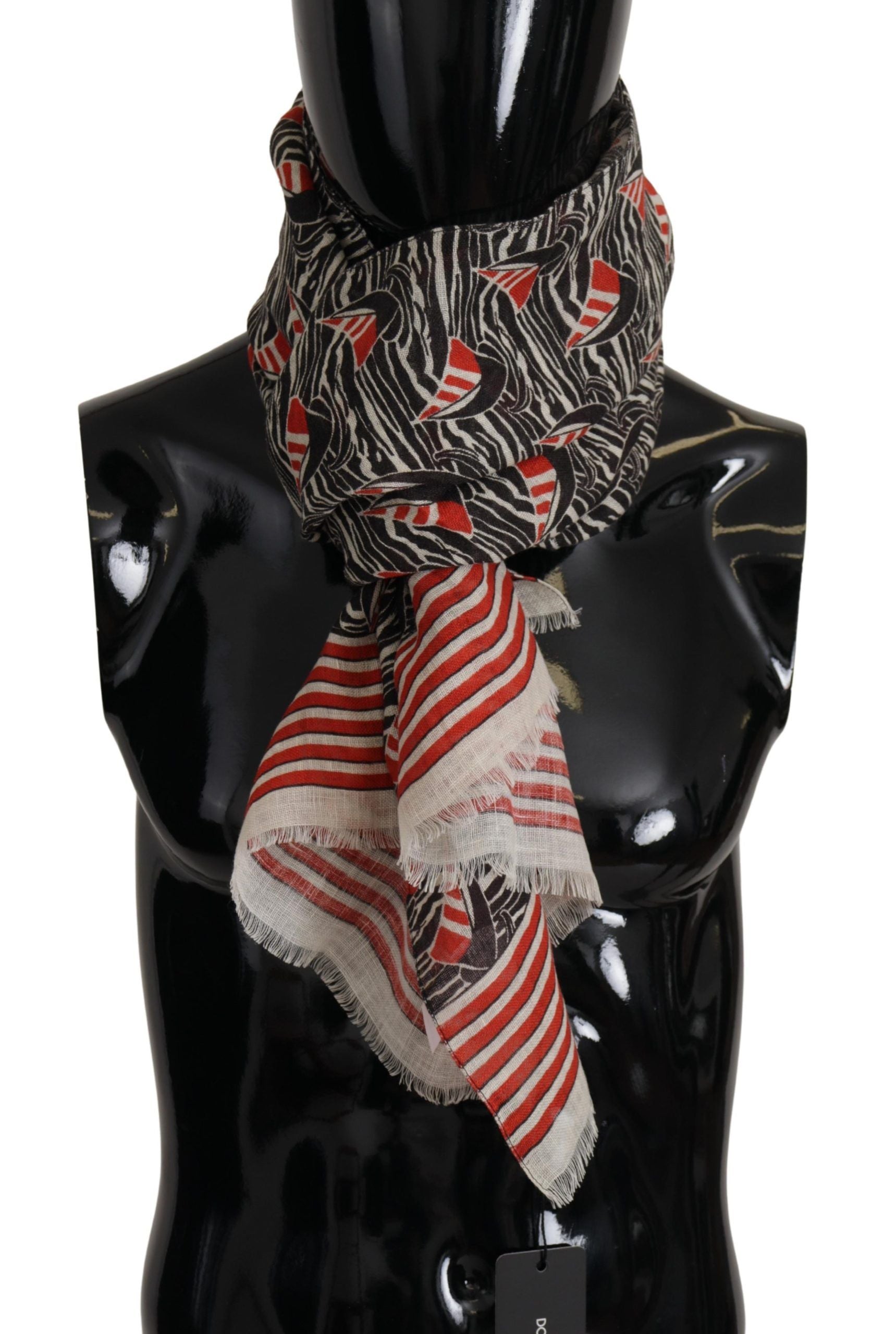 Dolce & Gabbana Elegant Striped Linen Men's Men's Scarf