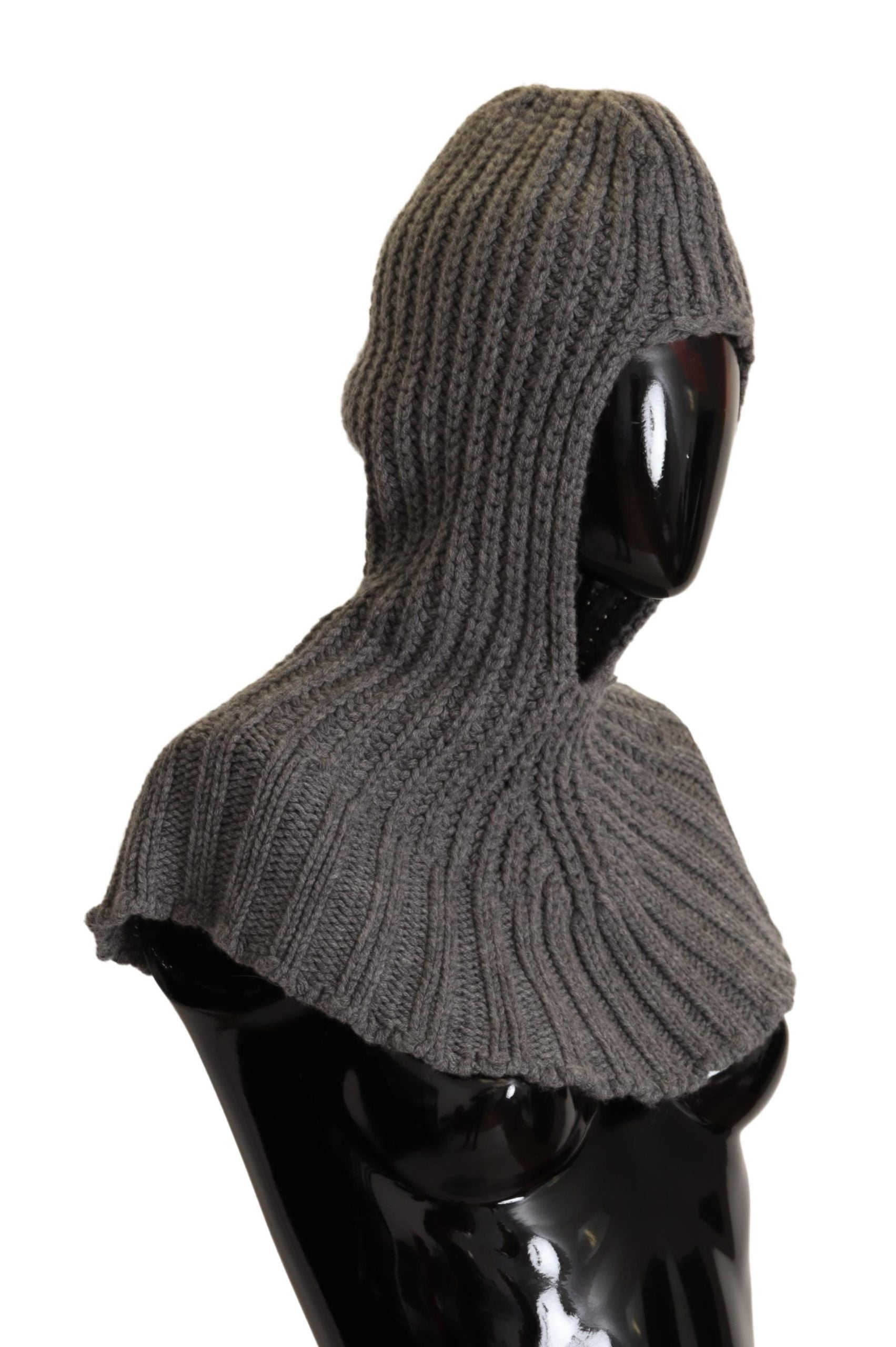 Dolce & Gabbana Elegant Cashmere Hood Scarf in Women's Gray