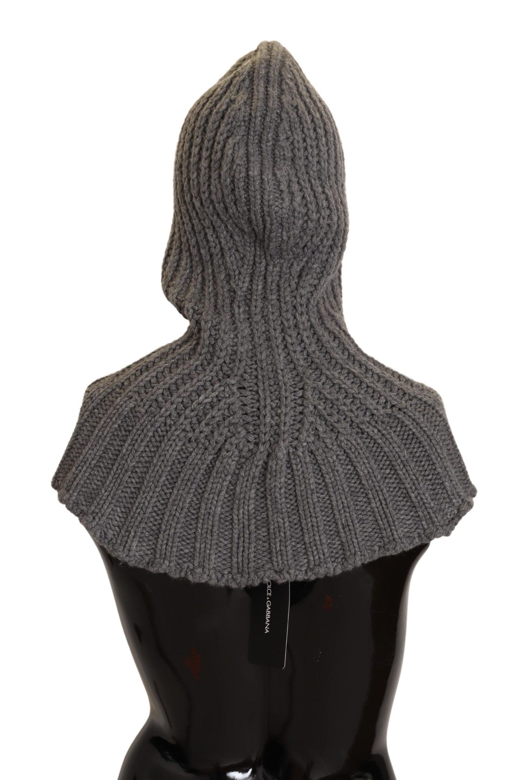 Dolce & Gabbana Elegant Cashmere Hood Scarf in Women's Gray