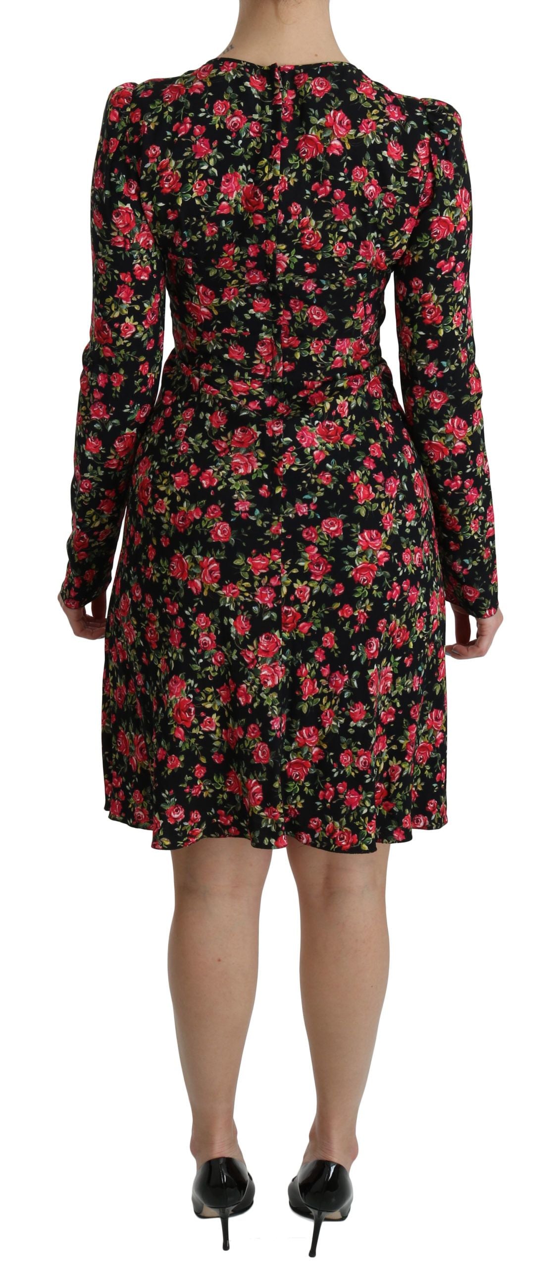 Dolce & Gabbana Floral A-Line Viscose Knee Length Women's Dress