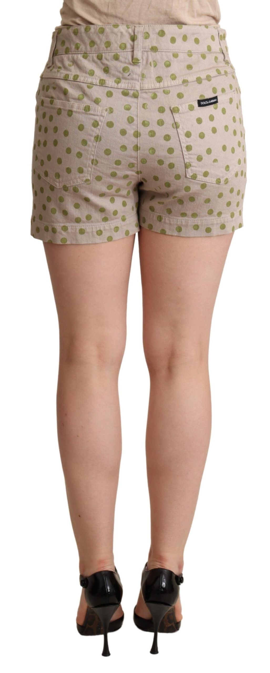 Dolce & Gabbana Chic Polka Dot Cotton Stretch Women's Shorts