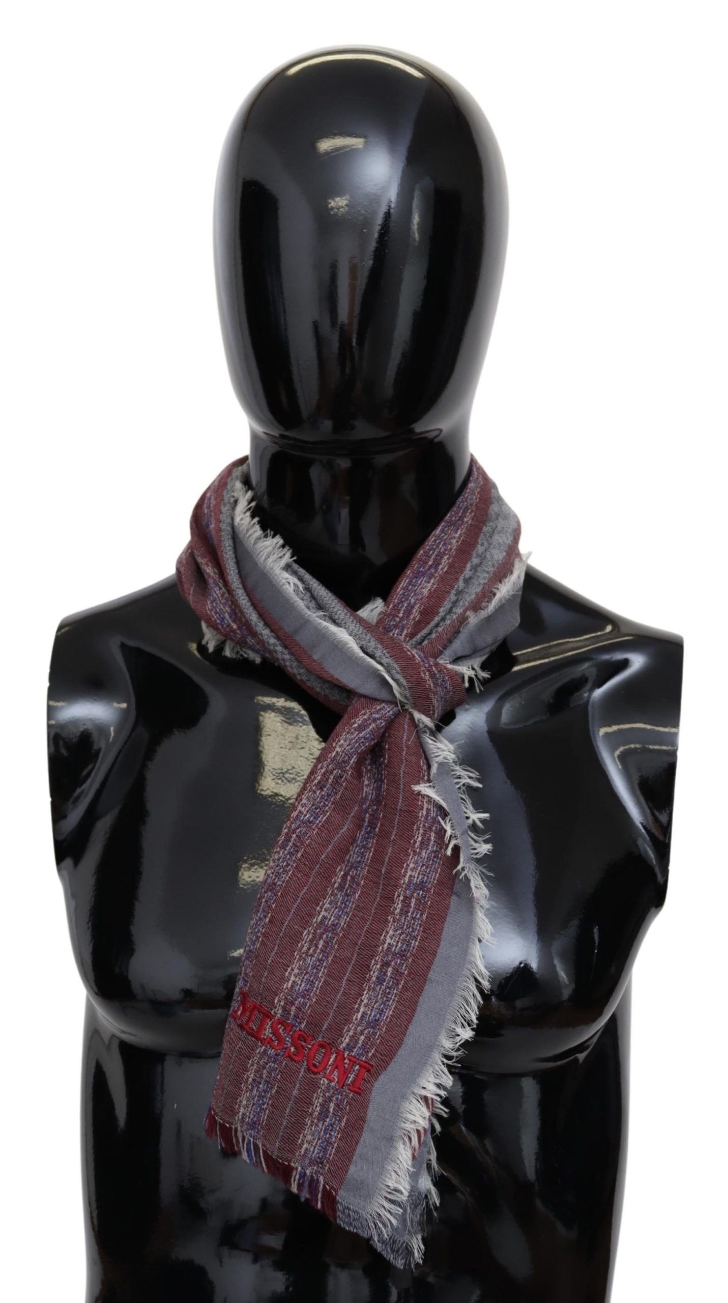 Missoni Chic Multicolor Wool Blend Designer Men's Scarf