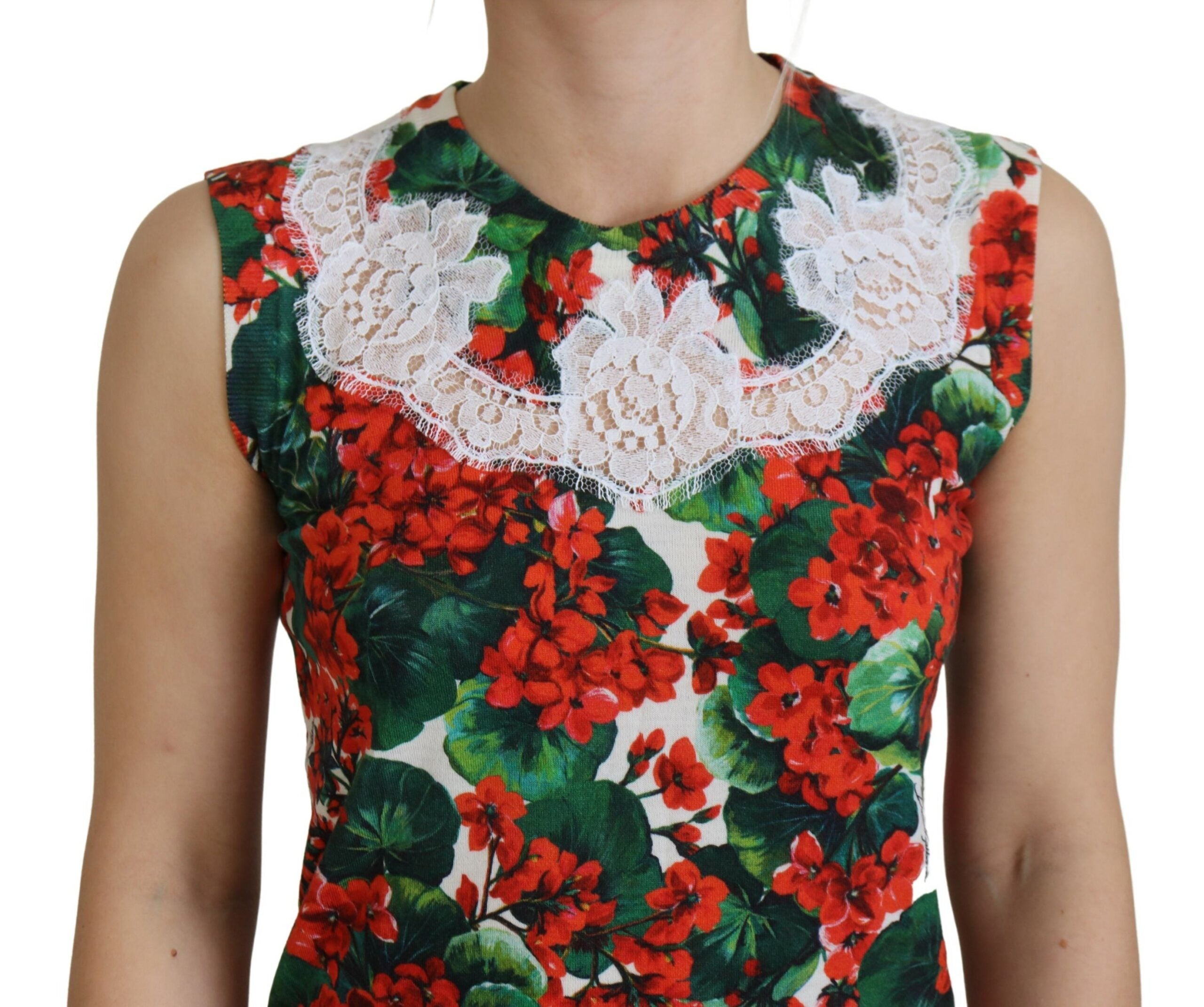 Dolce & Gabbana Chic Floral Print Tank Top Women's Vest